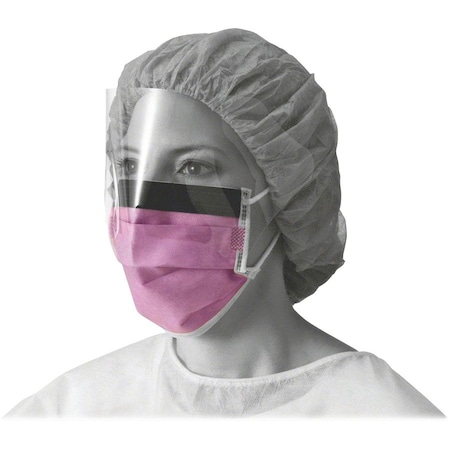 Medline Face Mask with Eye Shield, Purple, 25 PK MIINON27410EL